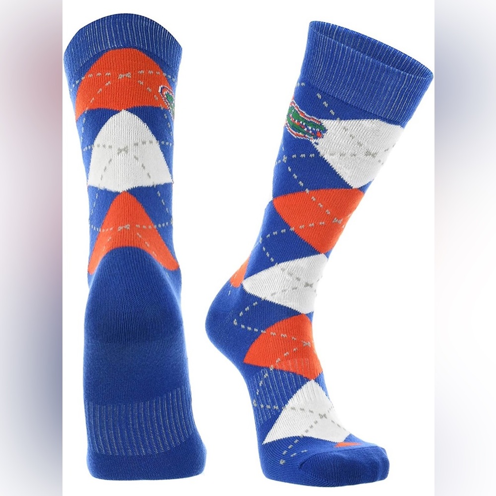 NWT Florida Gator Argyle Plaid Socks